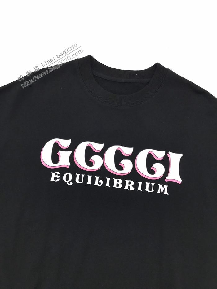 Gucci男裝 古奇2020秋冬新款動漫天使印花圓領衛衣 高版本男女同款  ydi3225
